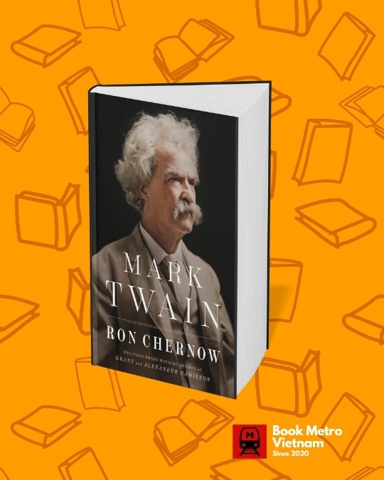 The book cover for the biography Mark Twain by Ron Chernow.