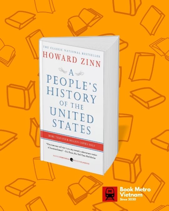 The book cover for A People's History of the United States by Howard Zinn.