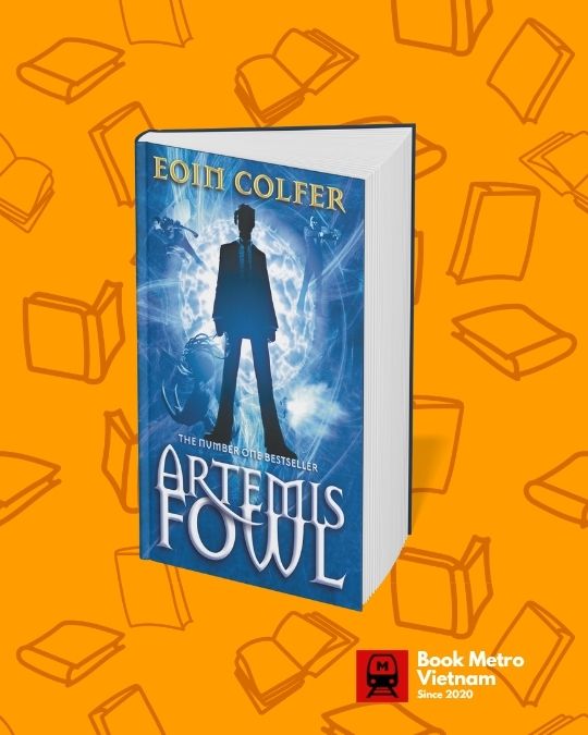 The book cover for Artemis Fowl by Eoin Colfer.