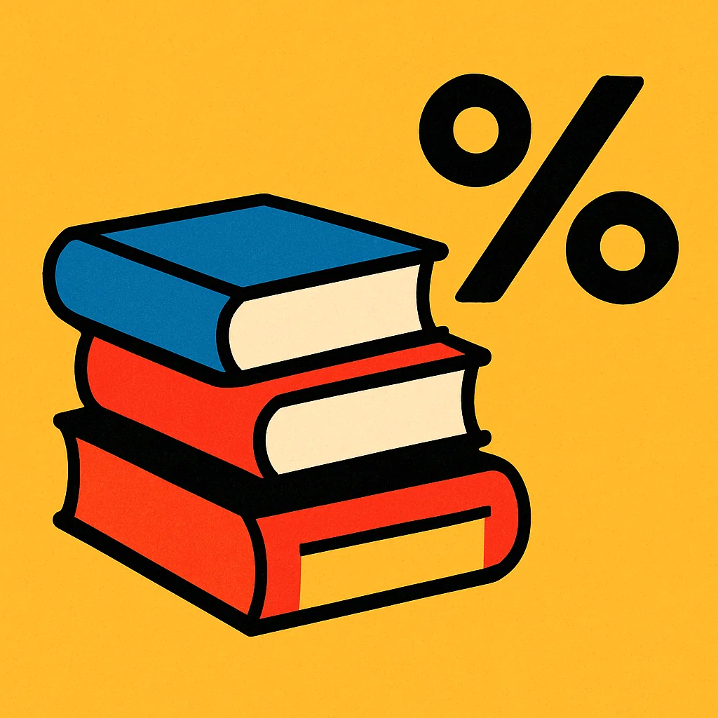 Bulk order discount on English books.