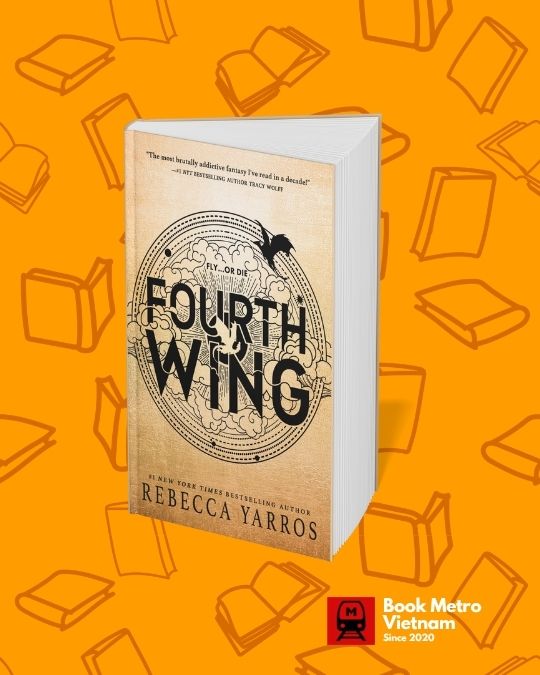 The book cover for Fourth Wing by Rebecca Yarros.