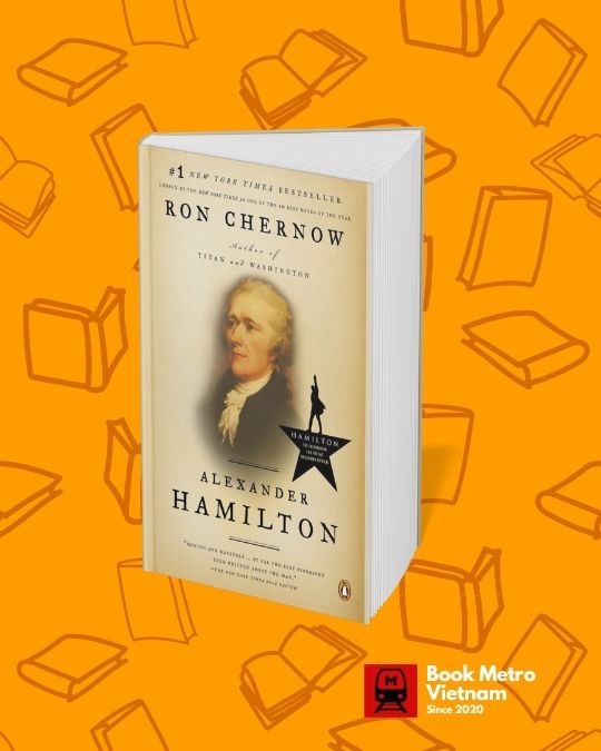 The book cover for the biography Hamilton by Ron Chernow