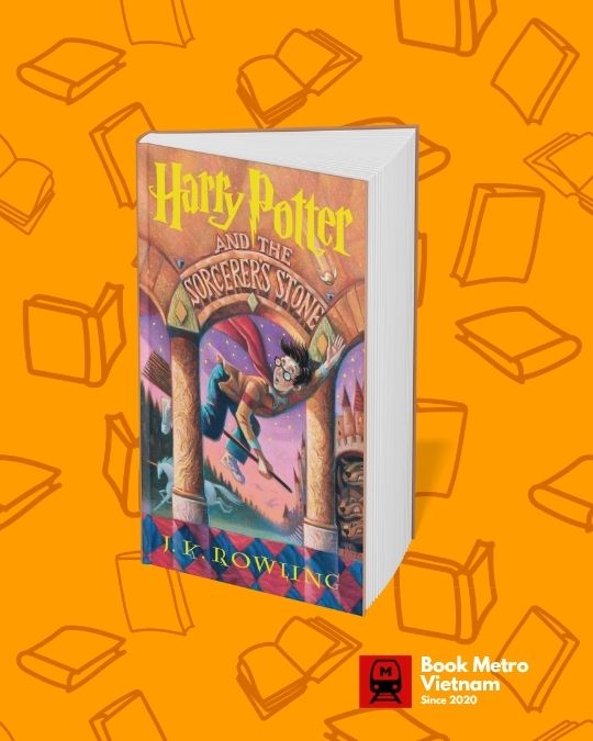 The book cover for Harry Potter, a great book series for 8-12 year olds.