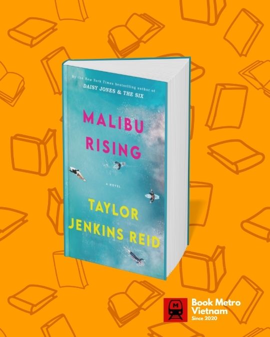 The book cover for Malibu Rising by Taylor Jenkins Reid.