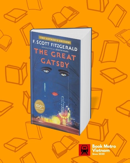 The book cover for The Great Gatsby by F. Scott Fitzgerald.