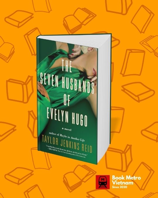 The book cover for The Seven Husbands of Evelyn Hugo by Taylor Jenkins Reid.