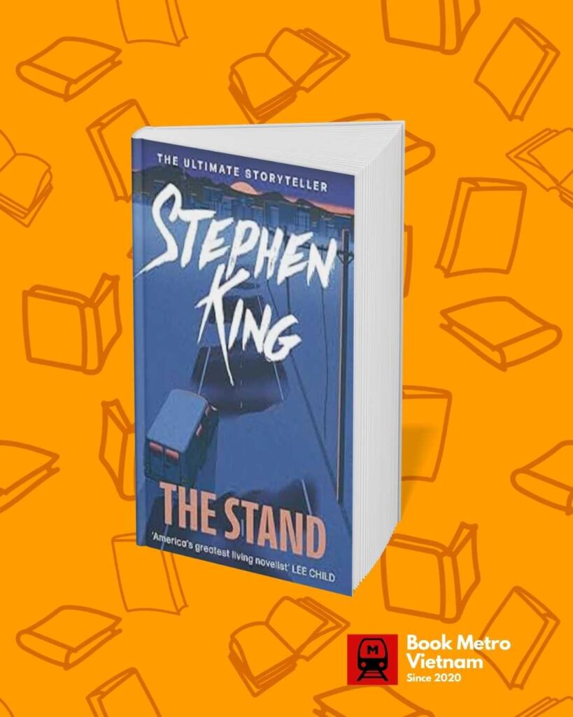 the book cover of the stand by stephen king